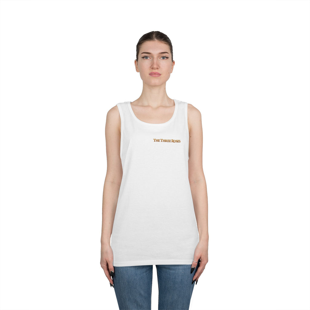 The Three Roses Tank Top — Vintage Rose Graphic Floral Tank