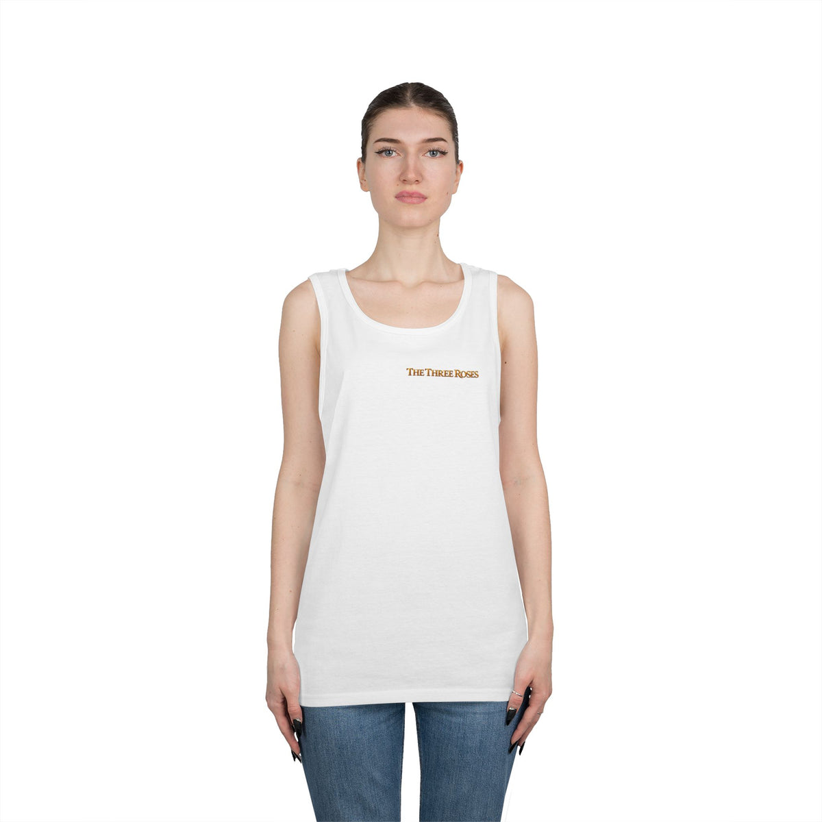 The Three Roses Tank Top — Vintage Rose Graphic Floral Tank