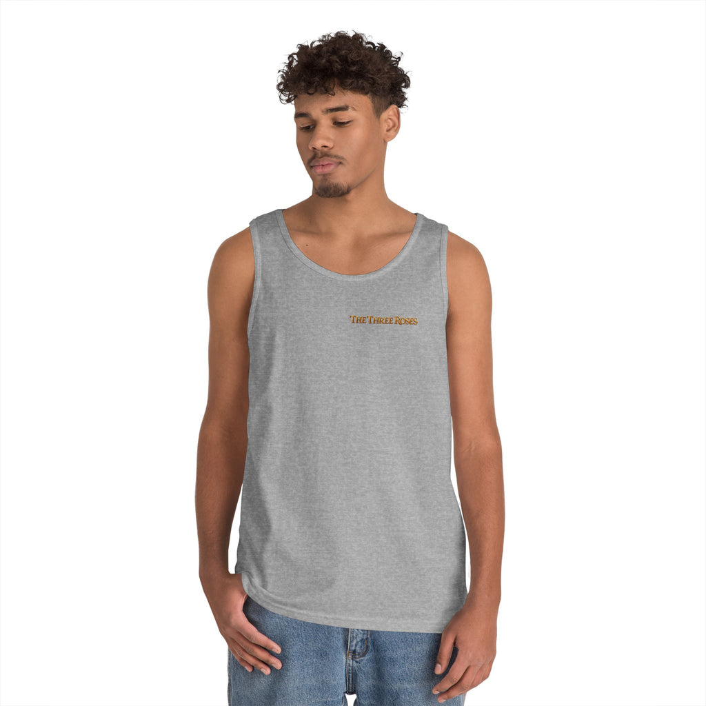 The Three Roses Tank Top — Vintage Rose Graphic Floral Tank