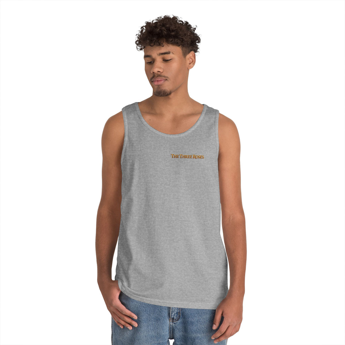 The Three Roses Tank Top — Vintage Rose Graphic Floral Tank