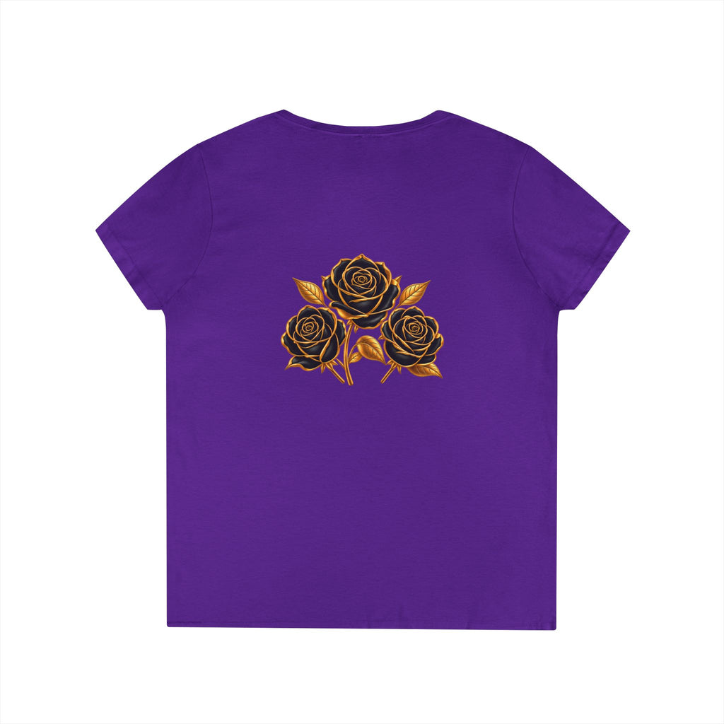The Three Roses: Ladies' V-Neck T-Shirt