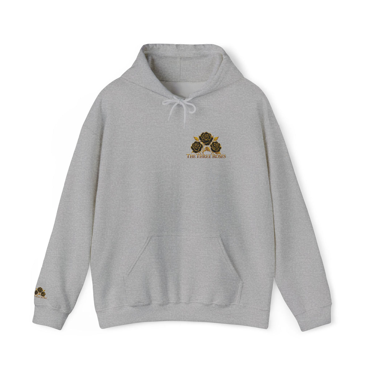 The Three Roses: Embroidered Unisex Hoodie