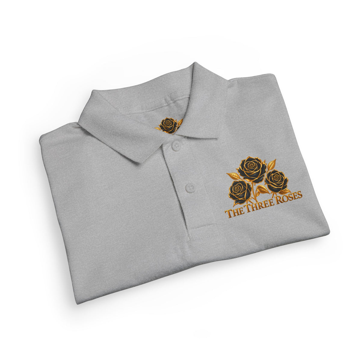 The Three Roses: Youth Polo T-Shirt Embroidered