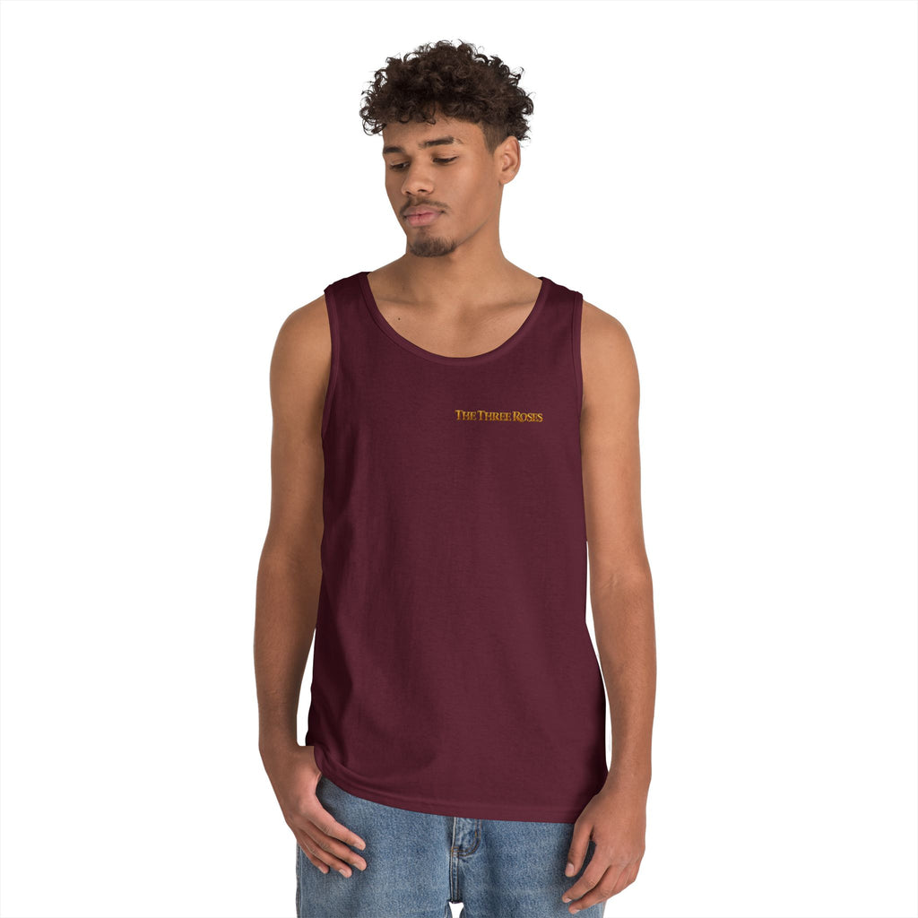 The Three Roses Tank Top — Vintage Rose Graphic Floral Tank