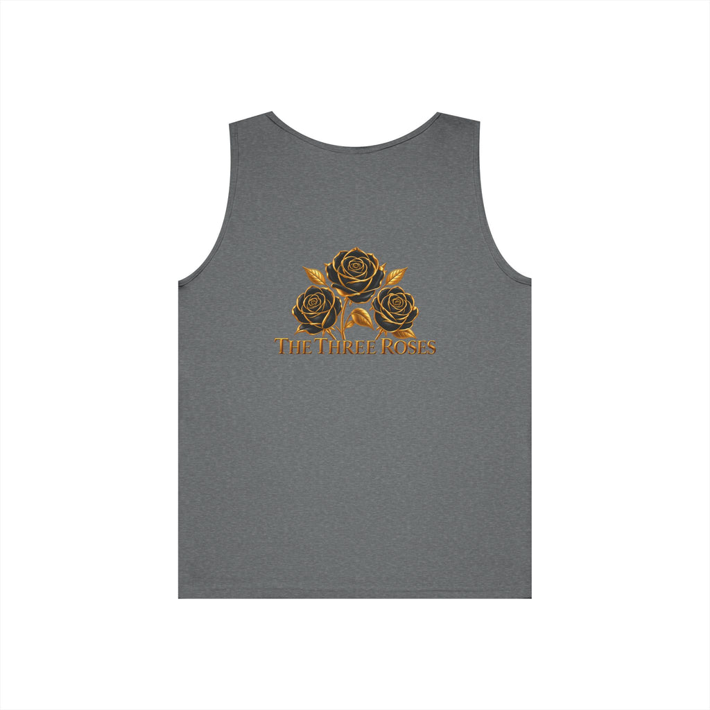 The Three Roses Tank Top — Vintage Rose Graphic Floral Tank