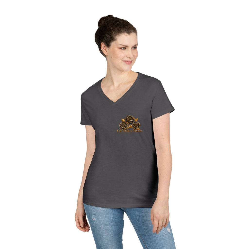 The Three Roses: Ladies' V-Neck T-Shirt
