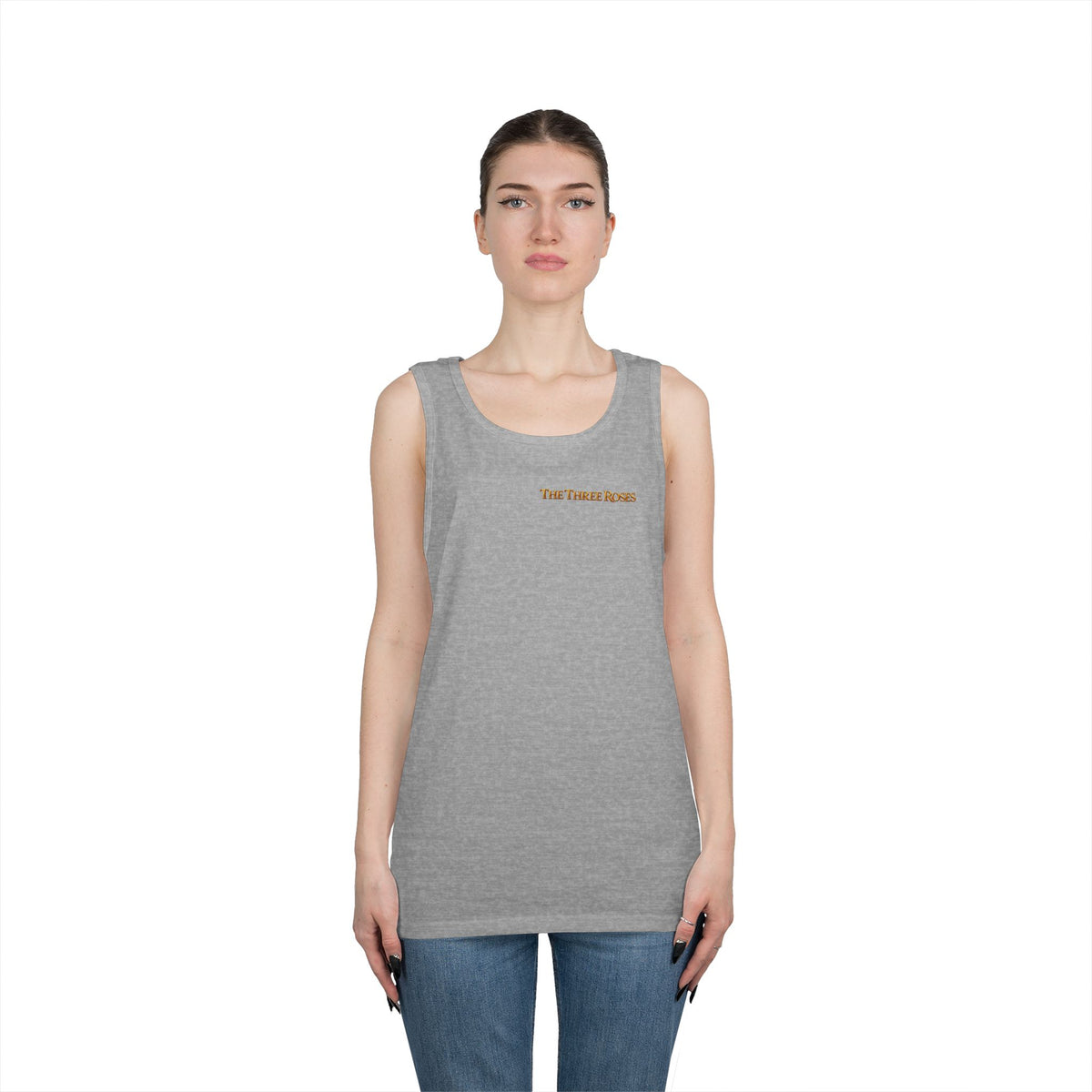 The Three Roses Tank Top — Vintage Rose Graphic Floral Tank