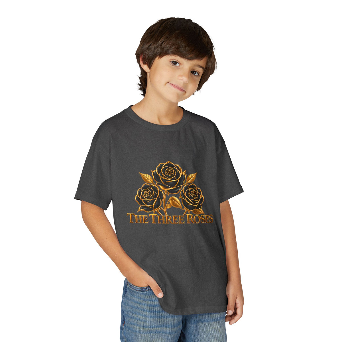 The Three Roses: Youth Gold Graphic Tee