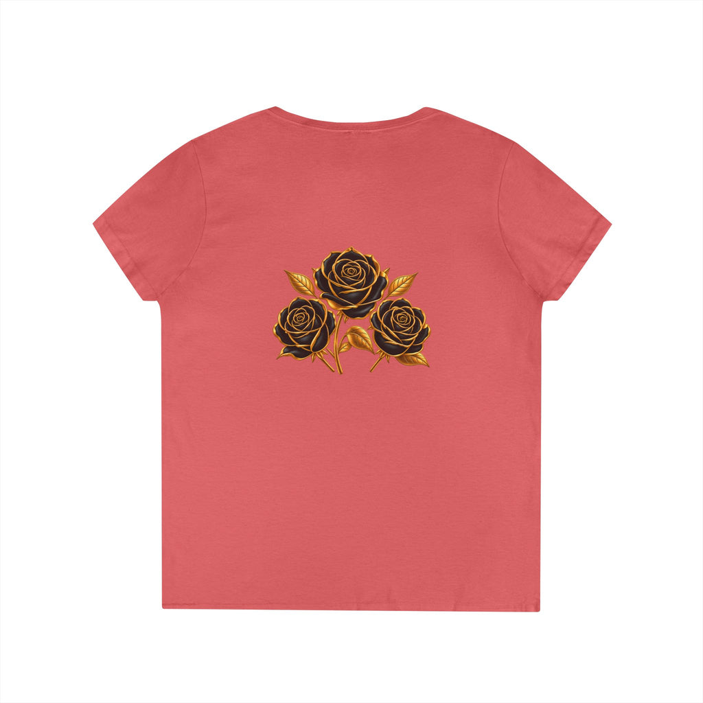 The Three Roses: Ladies' V-Neck T-Shirt