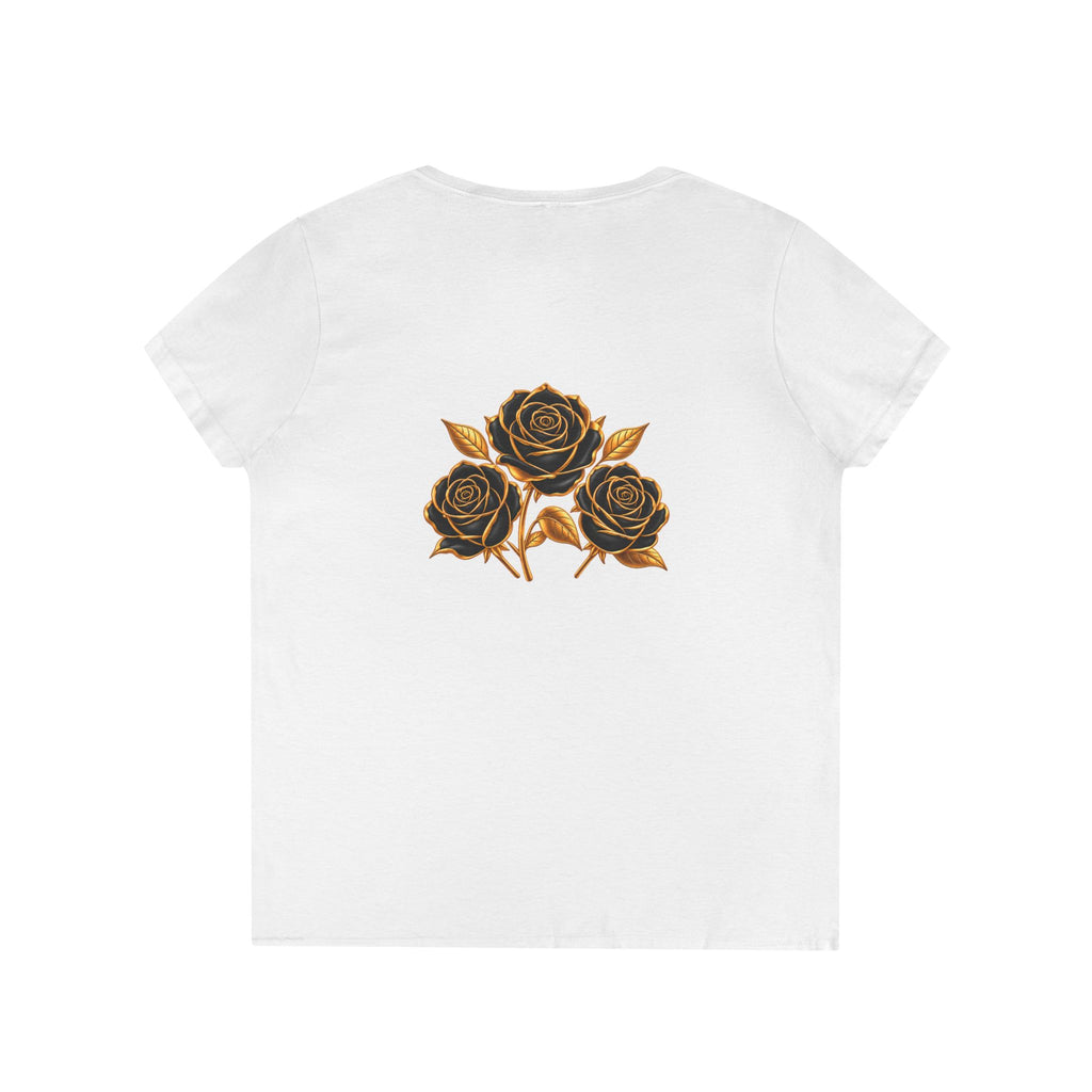 The Three Roses: Ladies' V-Neck T-Shirt