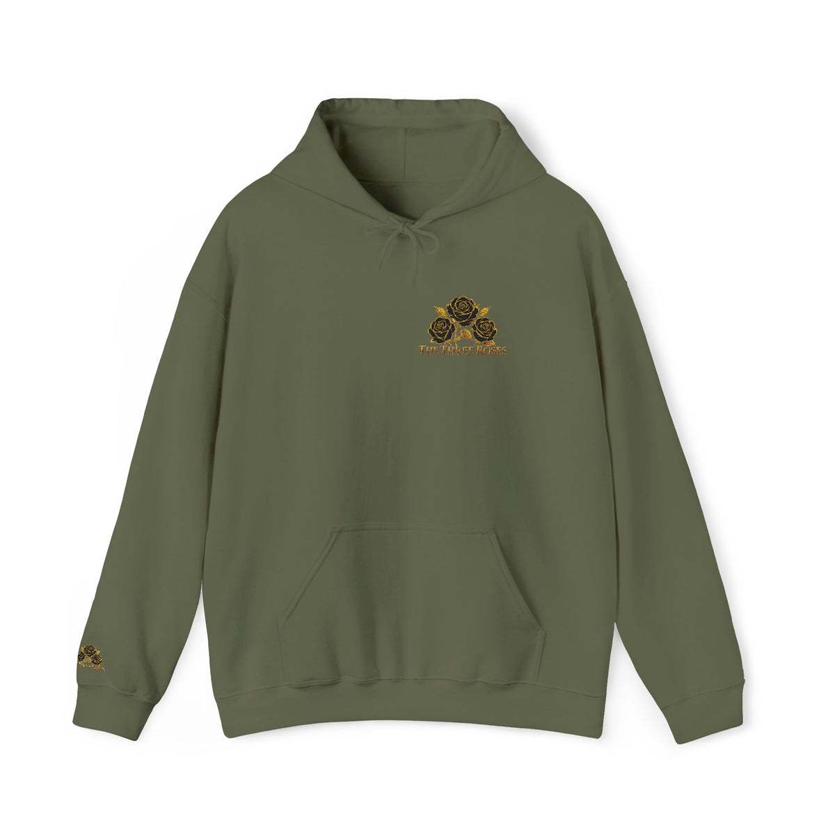 The Three Roses: Embroidered Unisex Hoodie