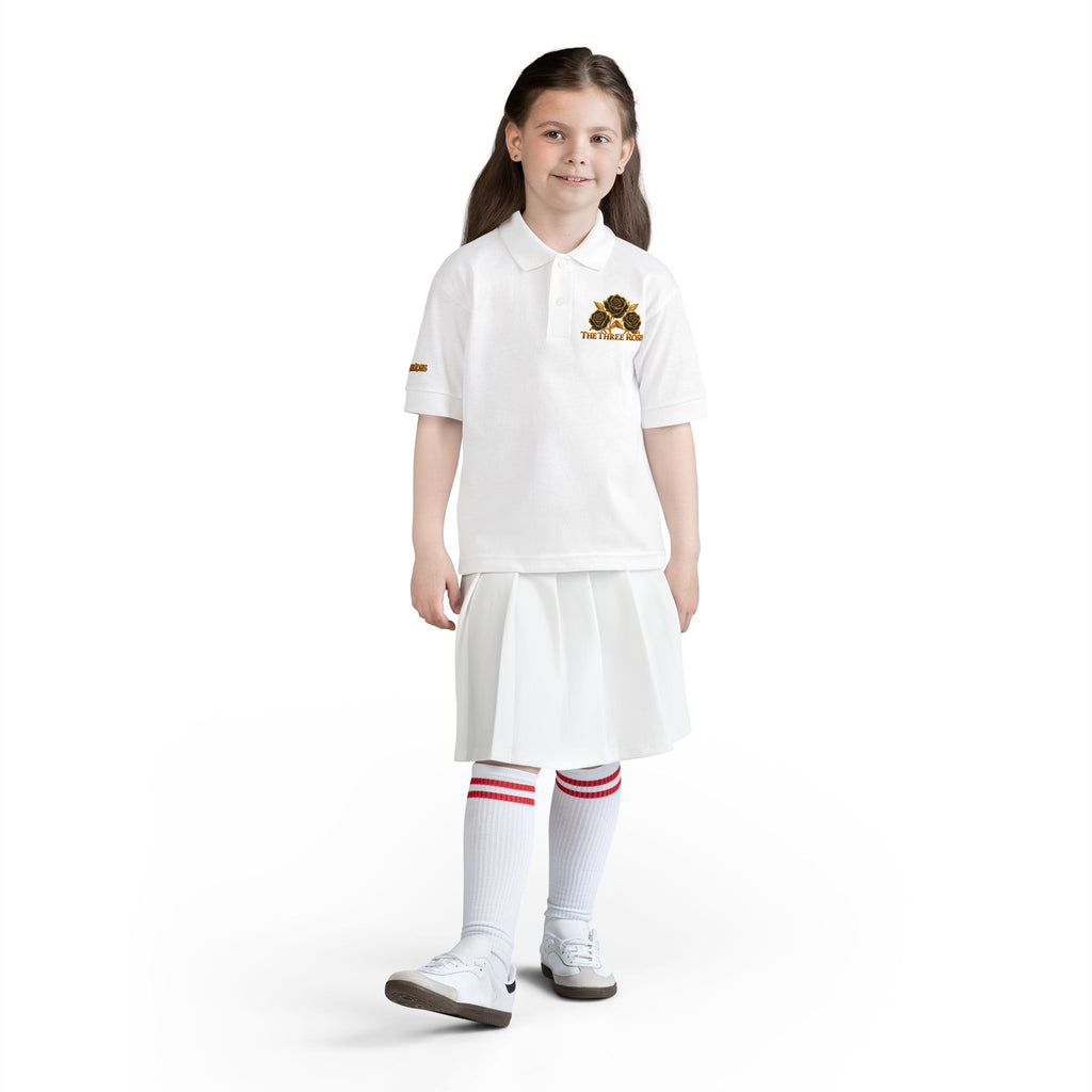 The Three Roses: Youth Polo T-Shirt Embroidered