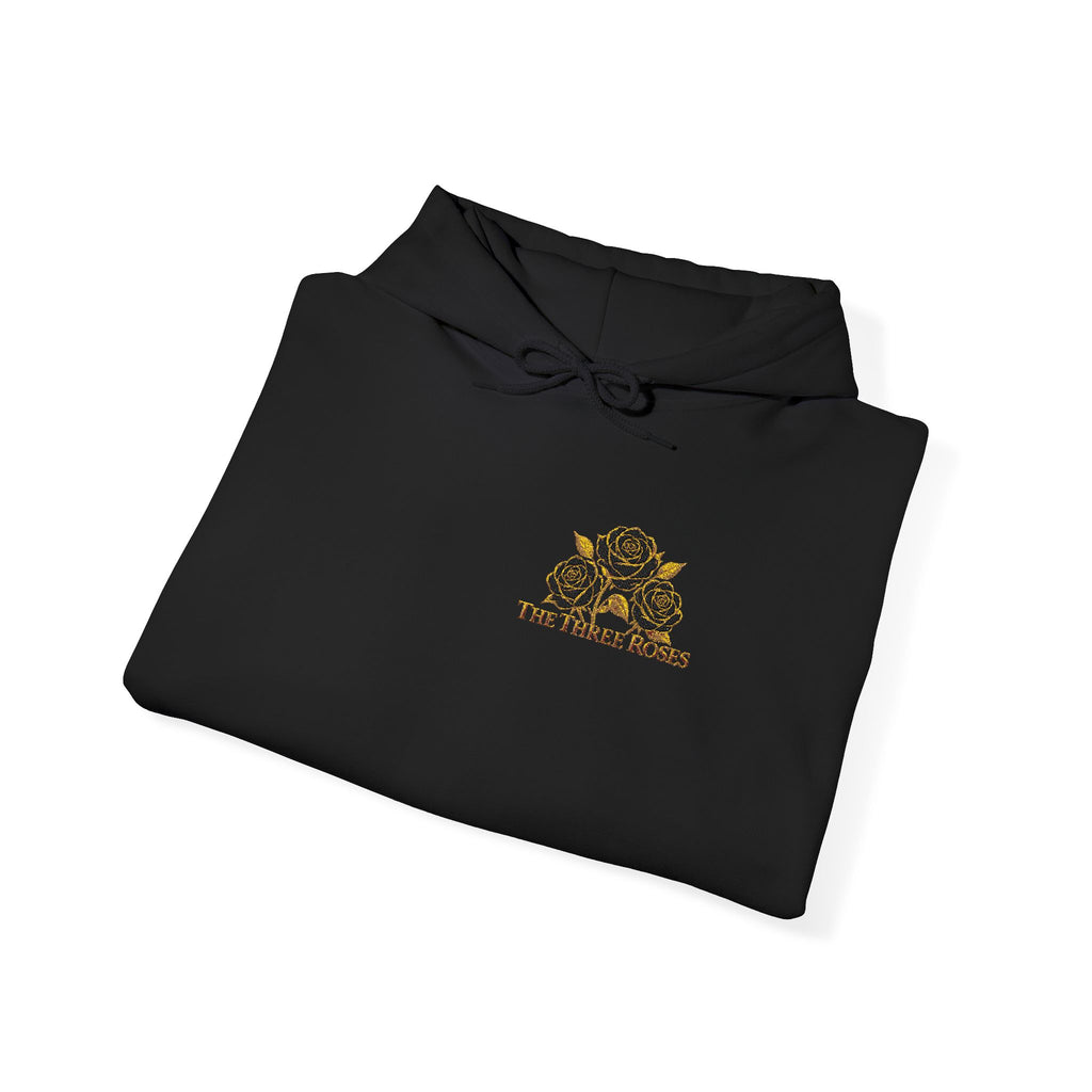 The Three Roses: Embroidered Unisex Hoodie