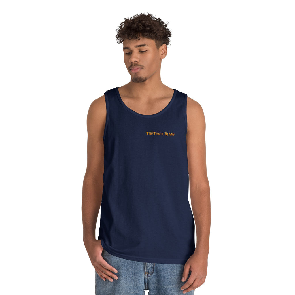 The Three Roses Tank Top — Vintage Rose Graphic Floral Tank