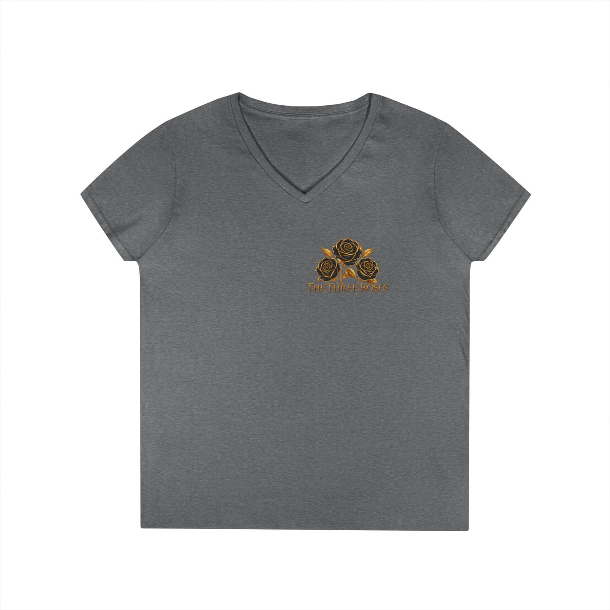 The Three Roses: Ladies' V-Neck T-Shirt