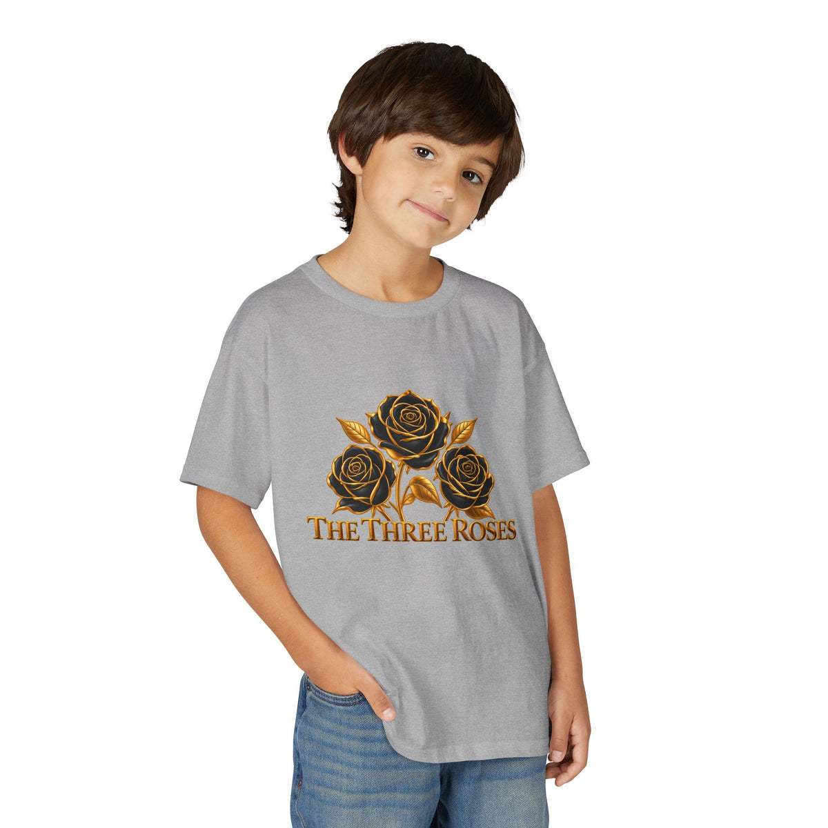 The Three Roses: Youth Gold Graphic Tee