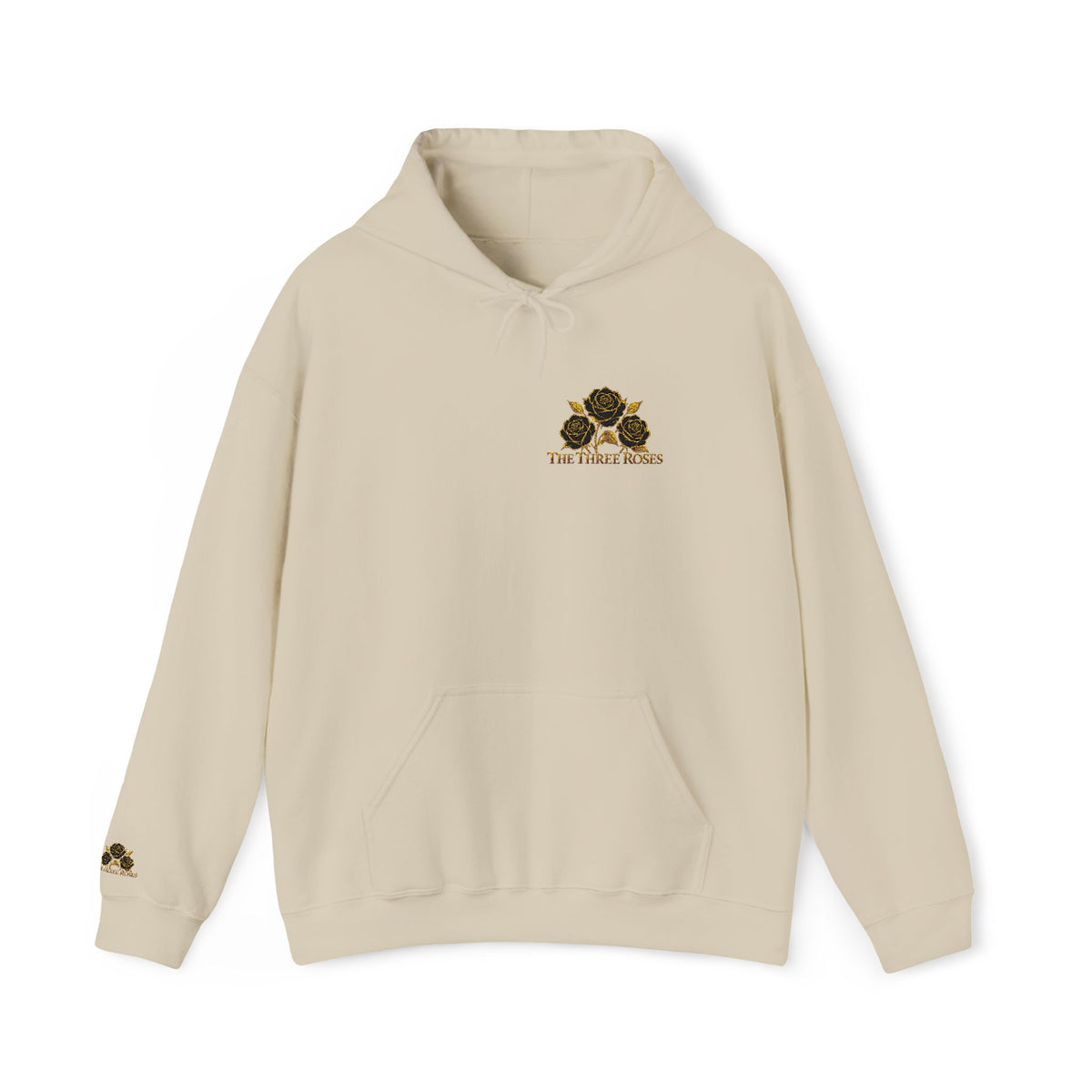 The Three Roses: Embroidered Unisex Hoodie