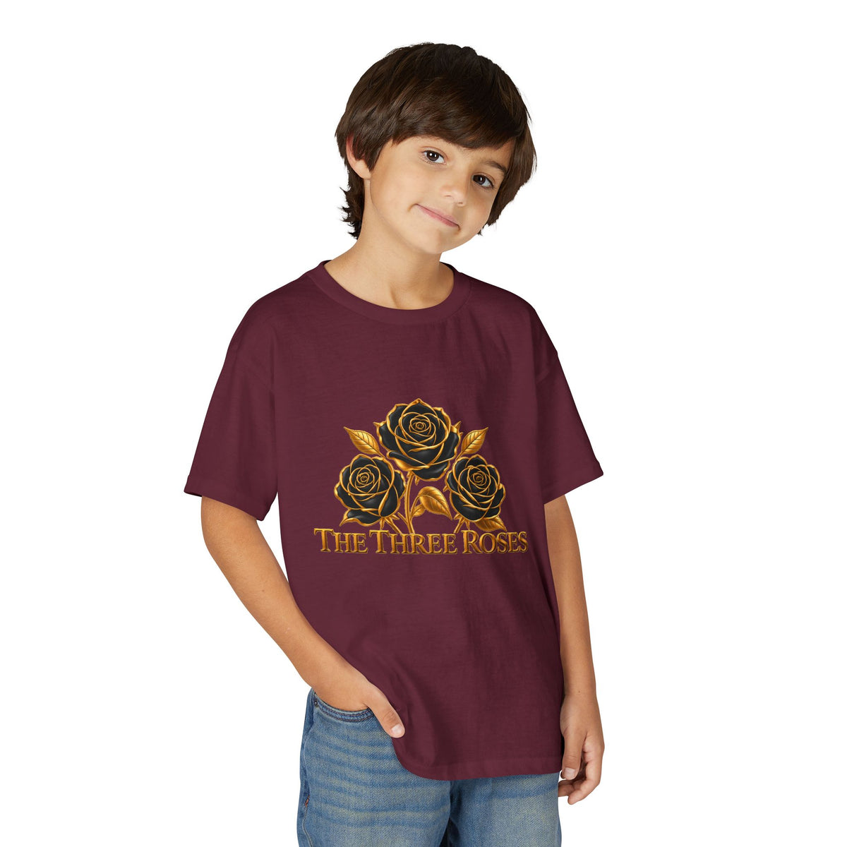 The Three Roses: Youth Gold Graphic Tee