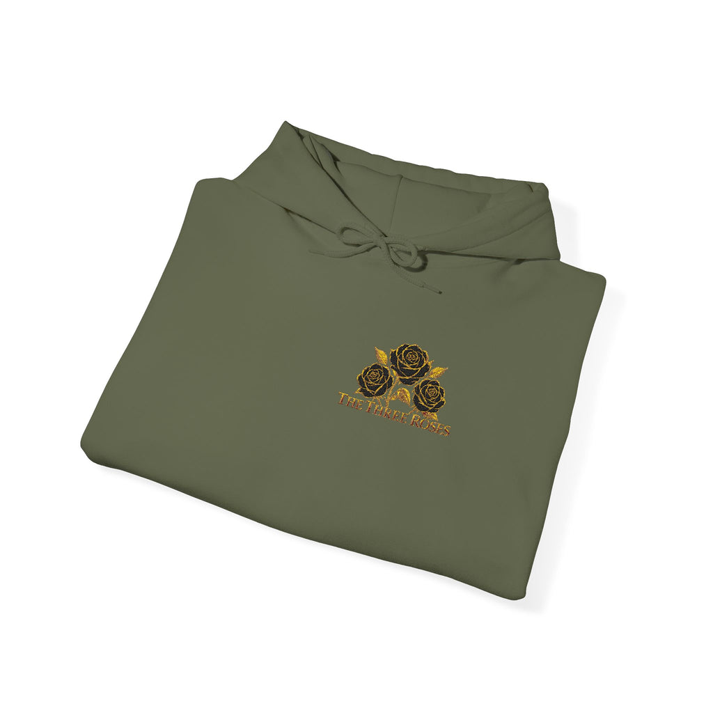 The Three Roses: Embroidered Unisex Hoodie